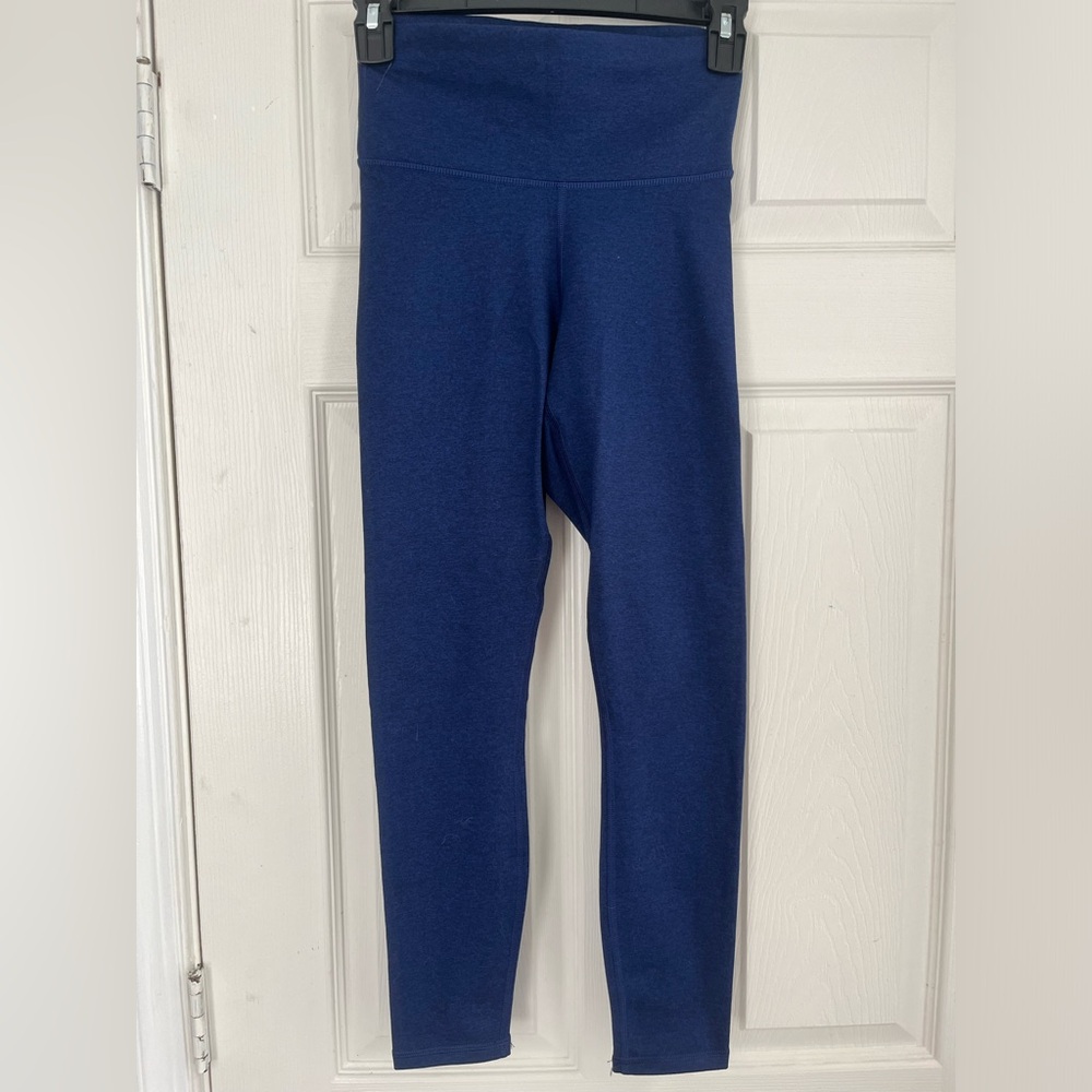 FABLETICS Blue Heathered Leggings Sx XS Workout Athletic Athleisure